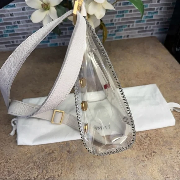 Hammitt Tony Medium Calla Lily clear purse - Picture 4 of 5
